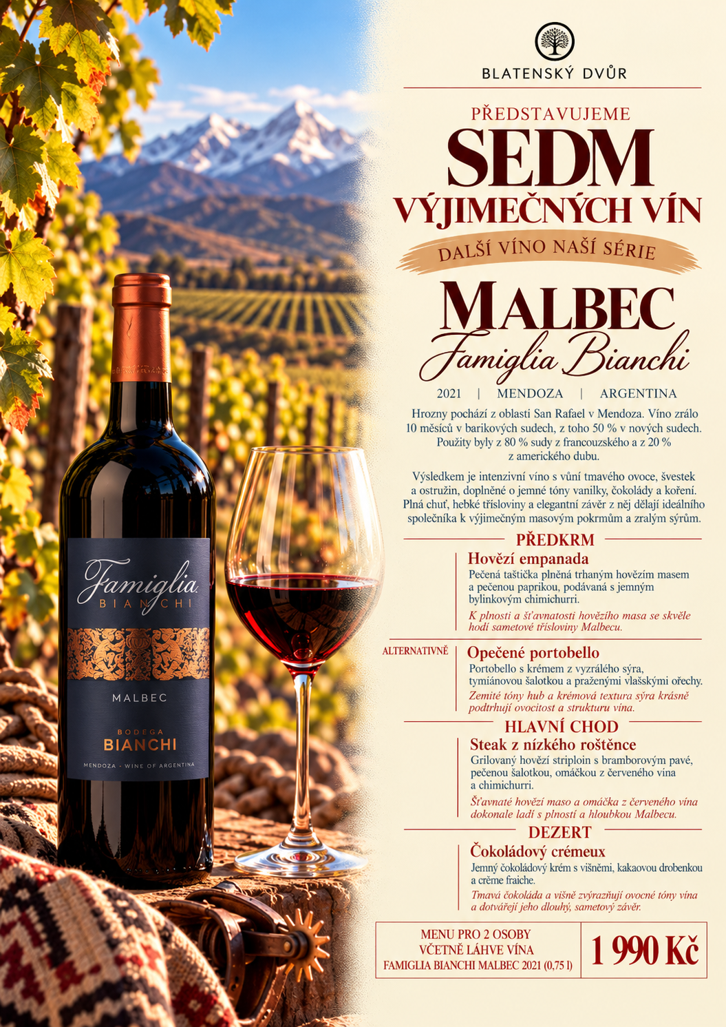 Famiglia Bianchi Malbec mezi vinicemi